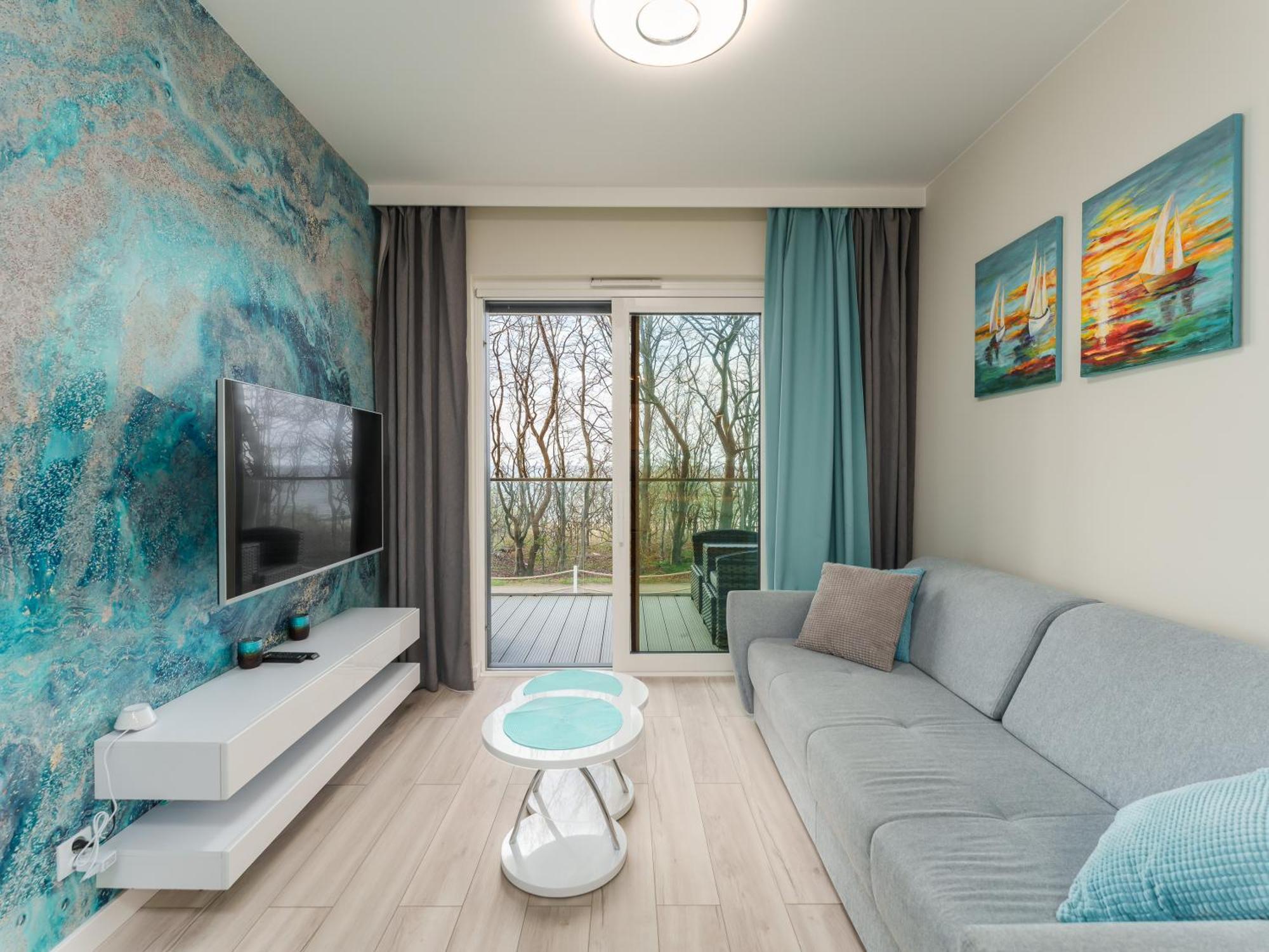 Apartament Z Widokiem Na Morze - Blekitna Perla By Perlowa Przystan Rent เชียโนเซตี ภายนอก รูปภาพ