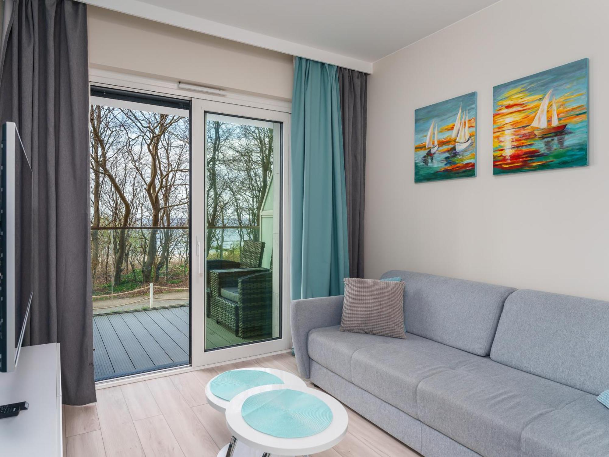 Apartament Z Widokiem Na Morze - Blekitna Perla By Perlowa Przystan Rent เชียโนเซตี ภายนอก รูปภาพ